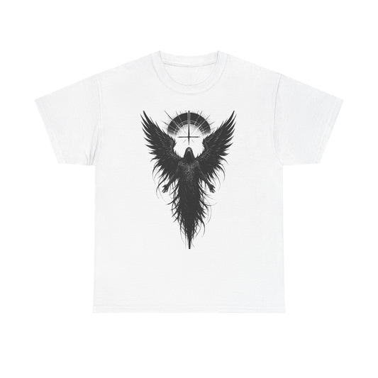 Angel of Darkness Graphic Tee — Gothic Winged Demon Skull T-Shirt