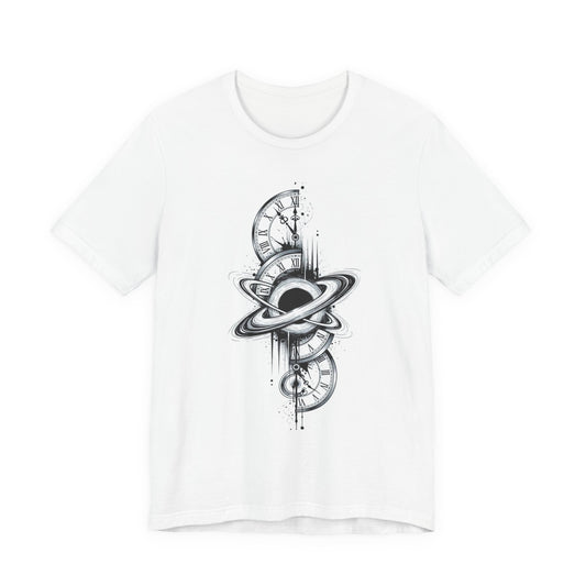 Playera de diseño abstracto con tela Camiseta unisex de manga corta de punto